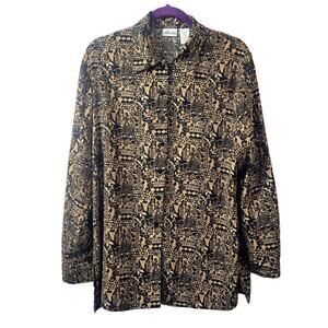 Vintage Anna Paisley  Blouse Size‎ XL